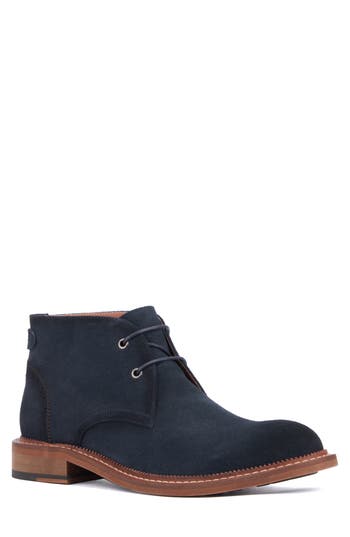 Vintage Foundry Milton Chukka Boot In Navy