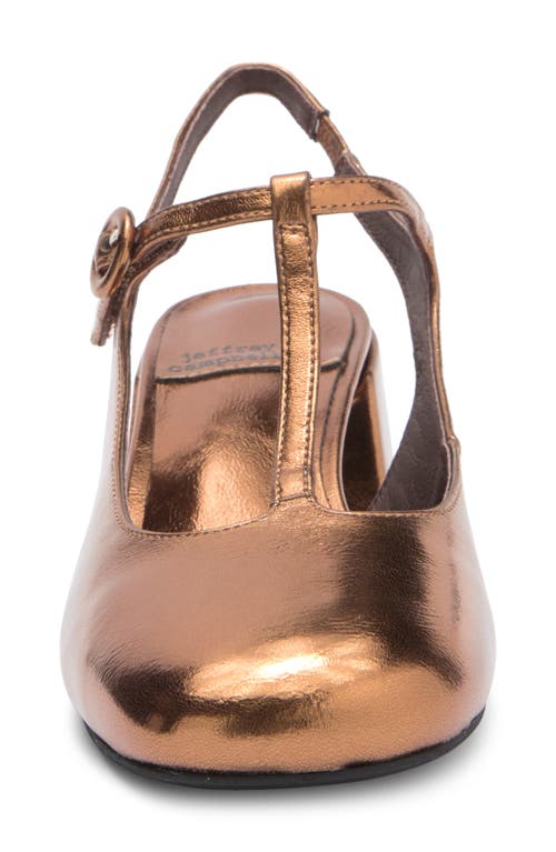 Jeffrey Campbell Wandz T-strap Pump In Bronze