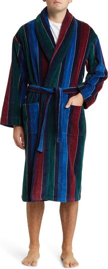 Majestic International Statement Stripes Shawl Collar Terry Cloth Robe |  Nordstrom