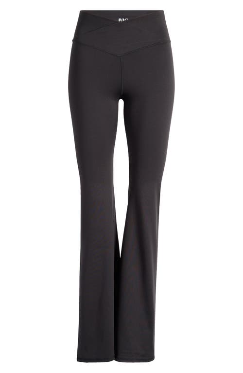 Shop Pacsun Crossover Flare Yoga Pants In Black