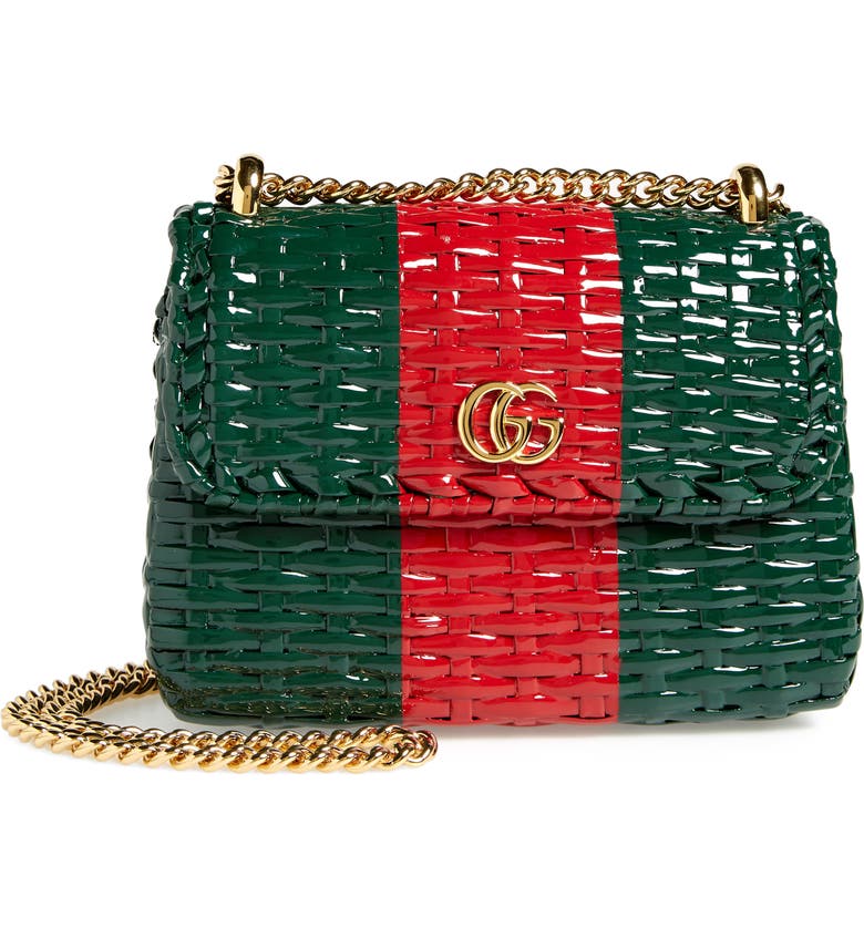Gucci Small Linea Cestino Glazed Wicker Shoulder Bag | Nordstrom