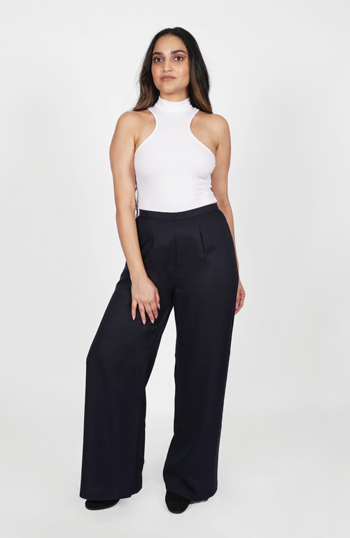 Aam The Label The Wide Leg Pant For Full Hips And Thighs In Black