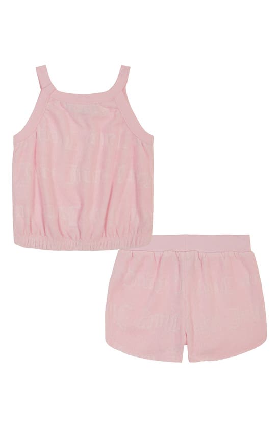 Shop Juicy Couture Kids' Terry Tank & Shorts Set In Pink Assorted