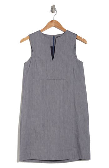 Theory Linen Blend Shift Dress In Blue | ModeSens Theory Linen Blend Shift Dress In Blue | ModeSens