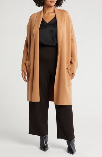 By Design Alica Open Front Cardigan In Camel