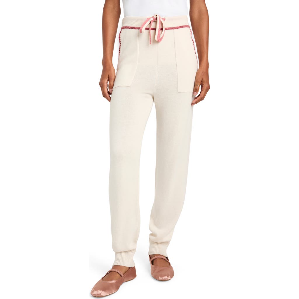 Splendid Elizabeth Sweater Joggers In Snow Heather/holly