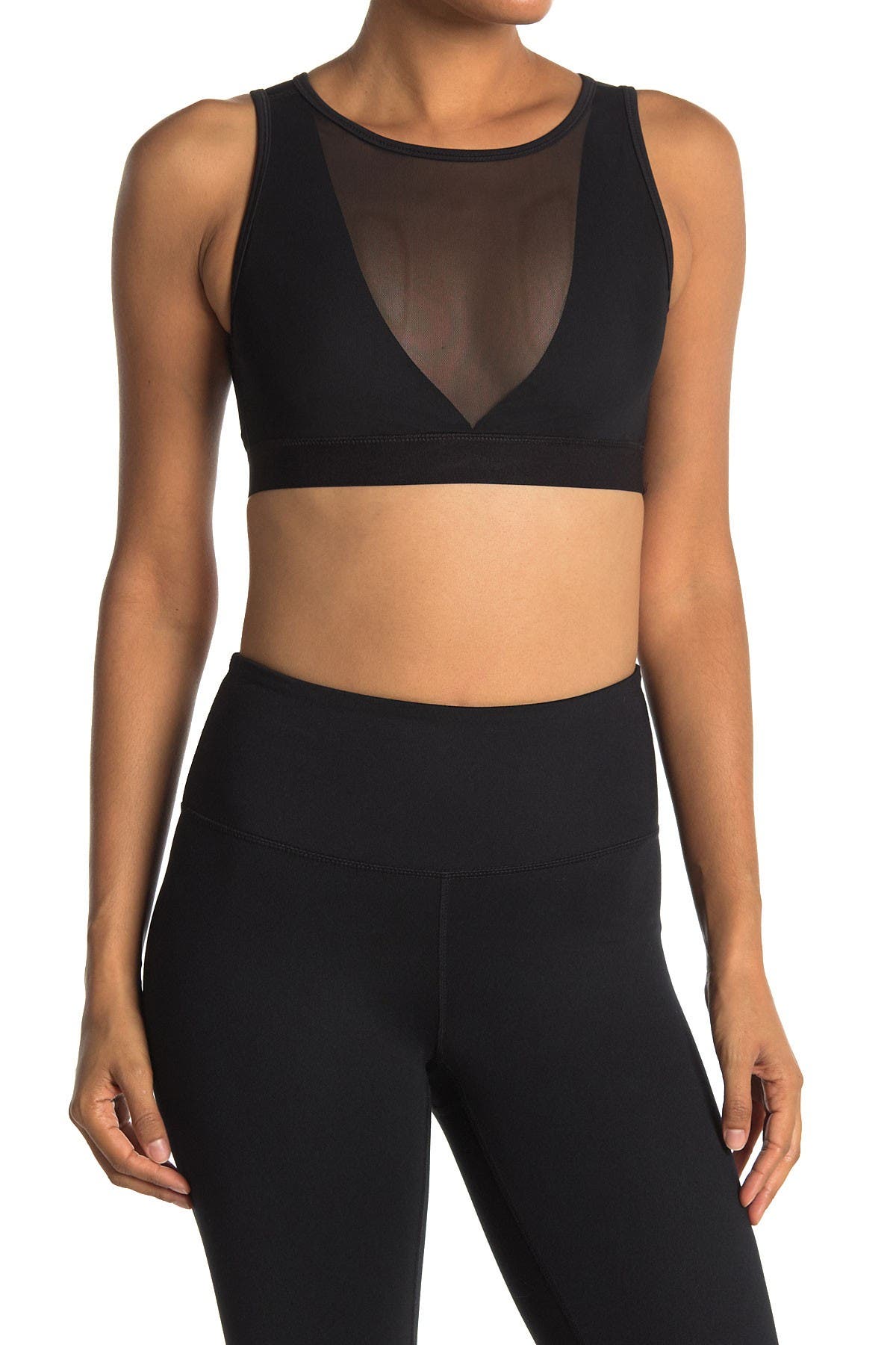mesh front sports bra