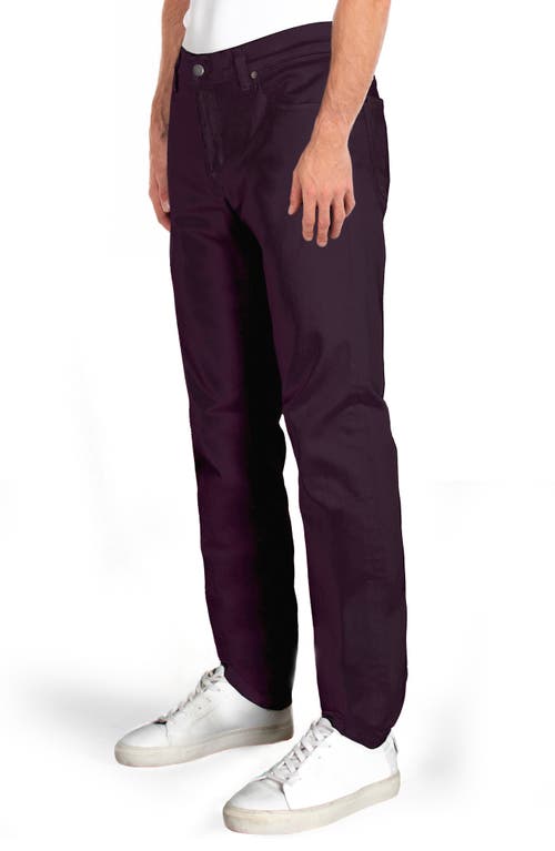 Shop Fidelity Denim Jimmy Slim Straight Leg Jeans In Fall Berry