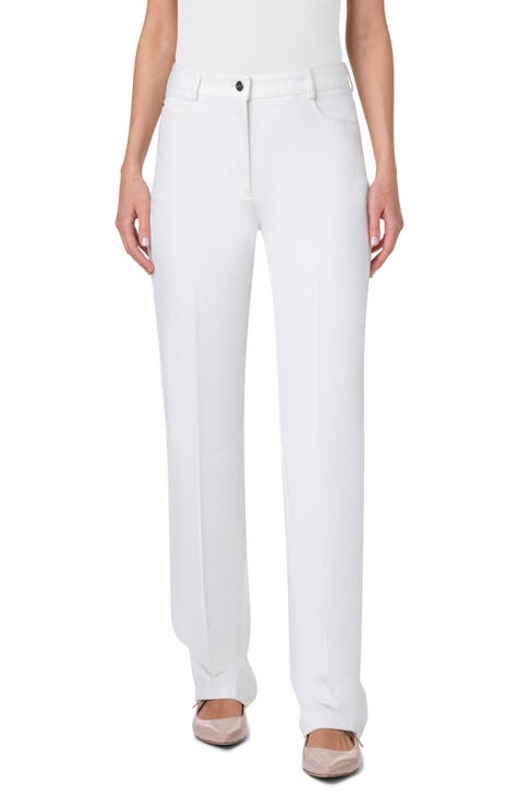 White Designer Pants for Women Nordstrom