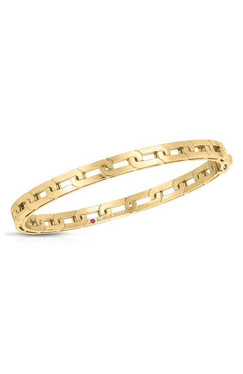 Roberto Coin Navarra 18K Gold Oro Classic Bangle in Yellow Gold at Nordstrom, Size 7