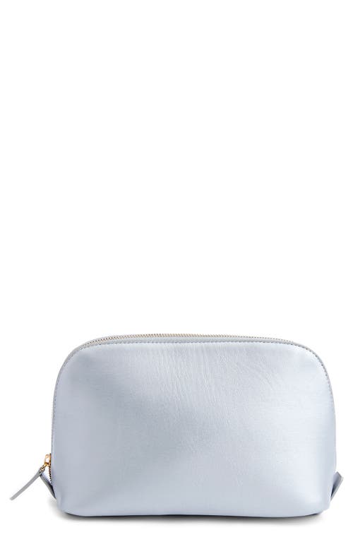 Personalized Cosmetic Bag in Silver - Silver Foil