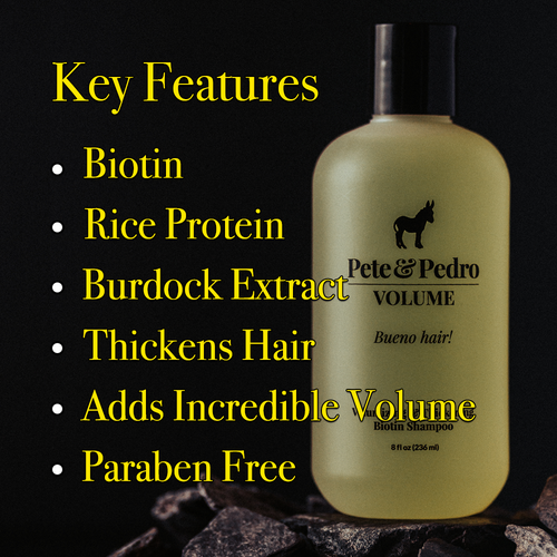 Pete & Pedro Volume Volumizing & Thickening Biotin Shampoo
