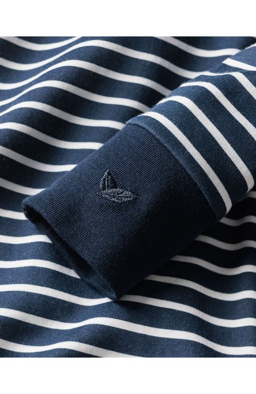PETITE PLUME PETITE PLUME STRIPE PIMA COTTON ZIP FOOTIE