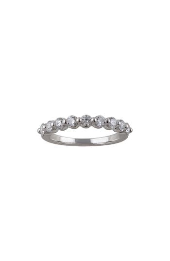 Badgley Mischka Collection Round Lab Created Diamond Band Ring In 0.7 Ctw White Gold