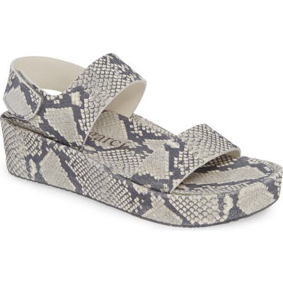 Pedro Garcia Lacey Footbed Sandal, Grey