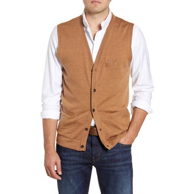 Nordstrom Shop Merino Button Front Sweater Vest