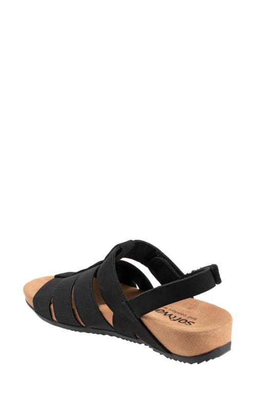 Softwalk ® Burnaby Slingback Sandal In Black Nubuck