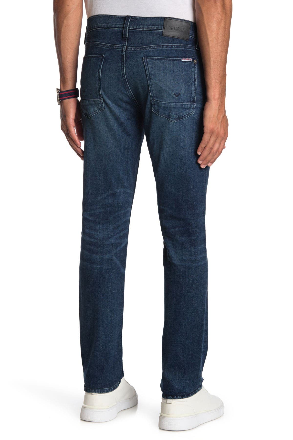 Hudson Blake Slim Straight Jeans In Dark Blue8