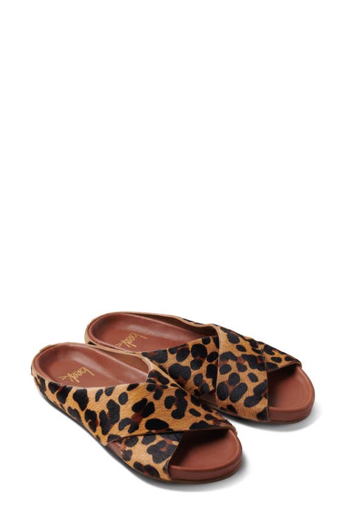 Robin Genuine Calf Hair Slide Sandal in Leopard