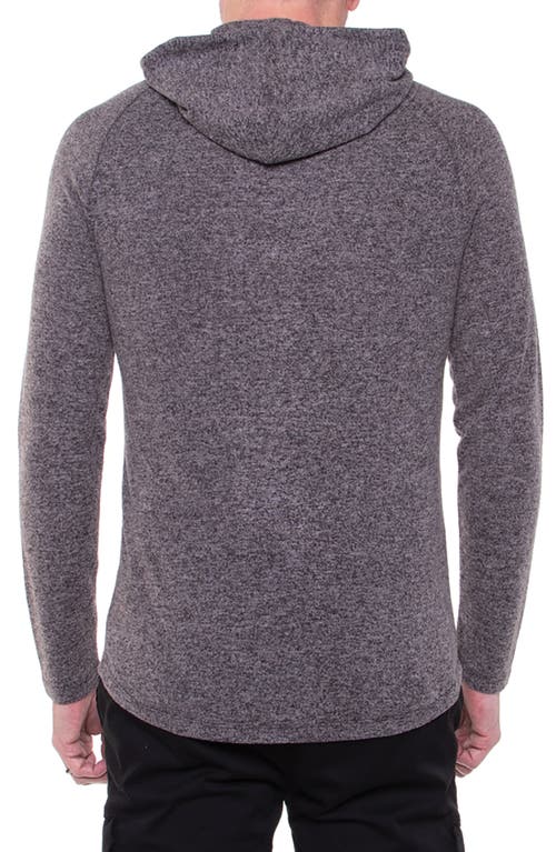 Civil Society Hacchi Knit Hoodie In Heather Dark Charcoa