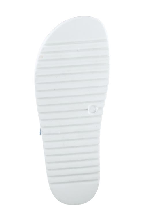 Flexus By Spring Step Bayside Wedge Slide Sandal In Sky Blue
