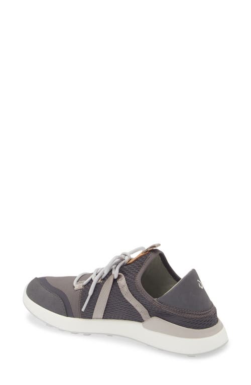 Olukai Kawela Waterproof Spikeless Golf Shoe In Pavement/mist Grey
