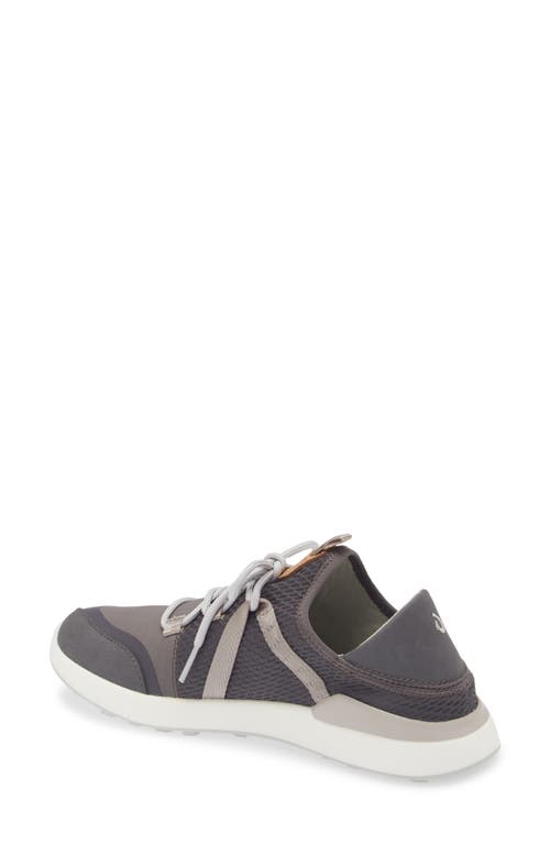 Shop Olukai Kawela Waterproof Spikeless Golf Shoe In Pavement/mist Grey