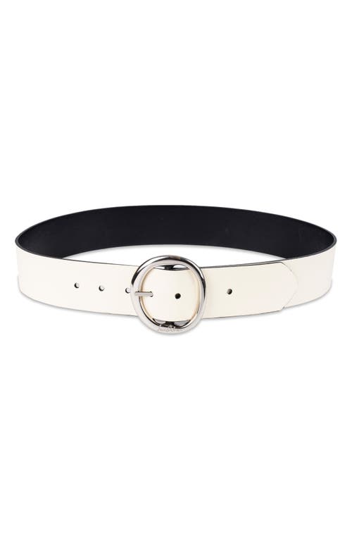 Shop Sam Edelman Reversible Belt In Bone/black