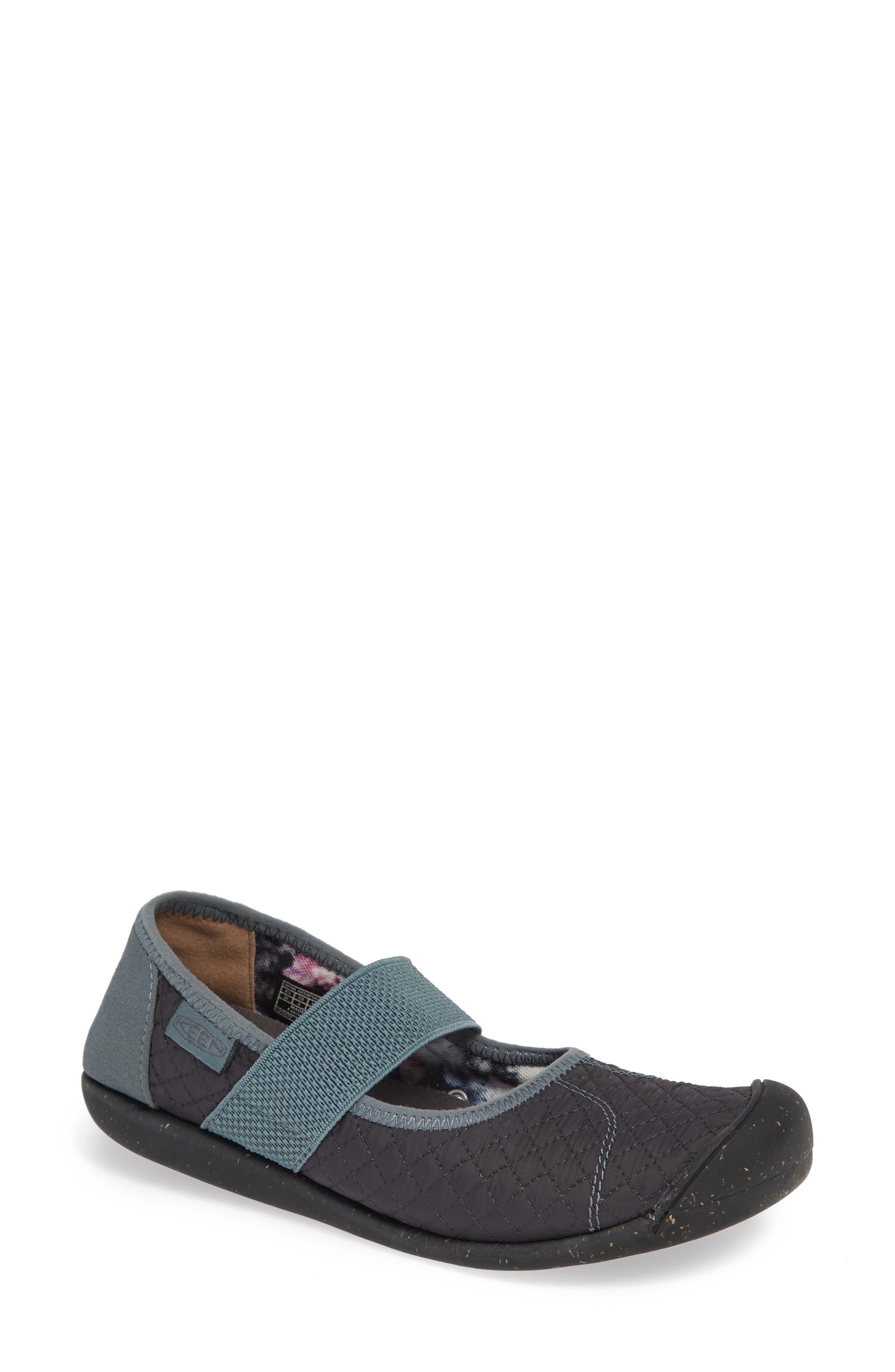 Keen Sienna Quilted Mary Jane Flat- Grey