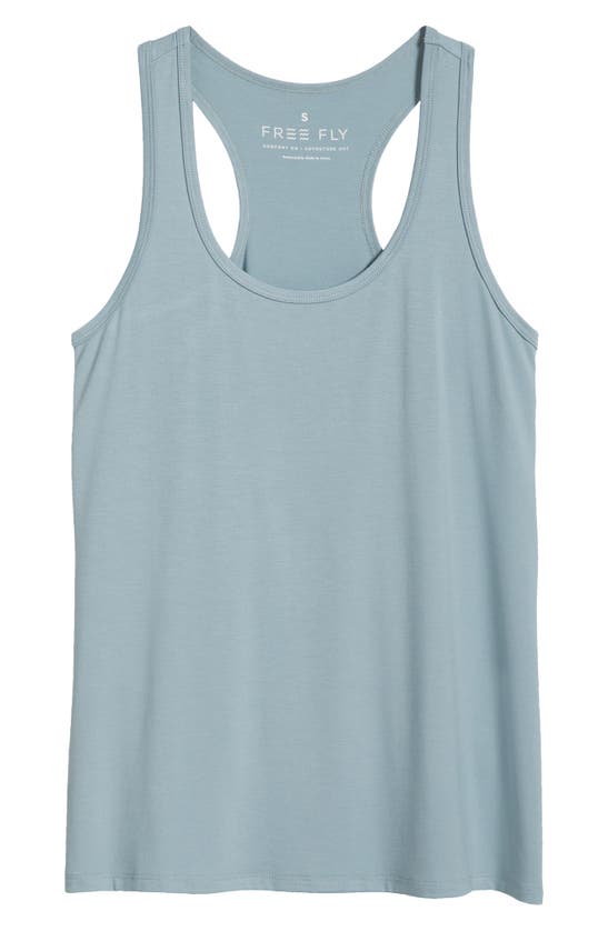 Shop Free Fly Motion Performance Racerback Tank In Ocean Mist