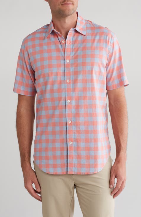 Coral Performance Button Downs Shirts for Men