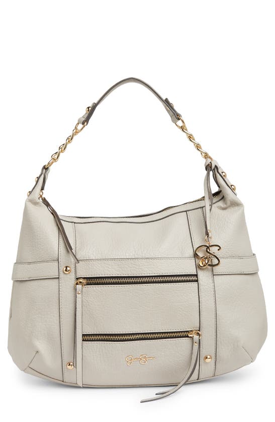 Jessica Simpson Delaney Faux Leather Hobo Bag In Quartz