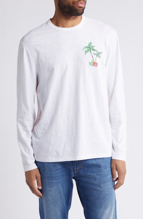 Tommy Bahama Coastal Comforts Long Sleeve Lux T-shirt In White