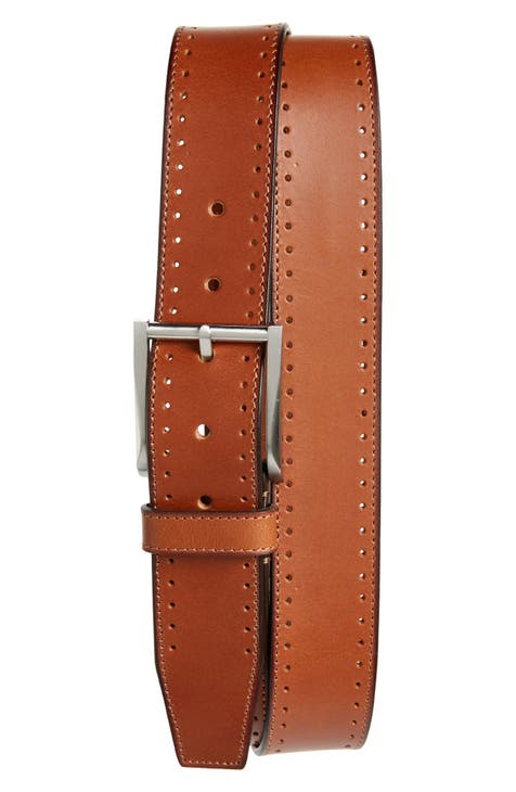 Mcm Mode Mena Reversible Leather Belt In Brown