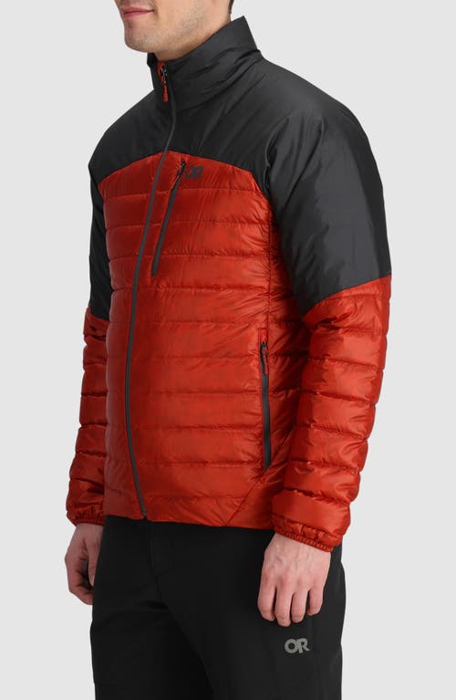 Shop Outdoor Research Helium 800 Fill Power Down Jacket In Jupiter/storm