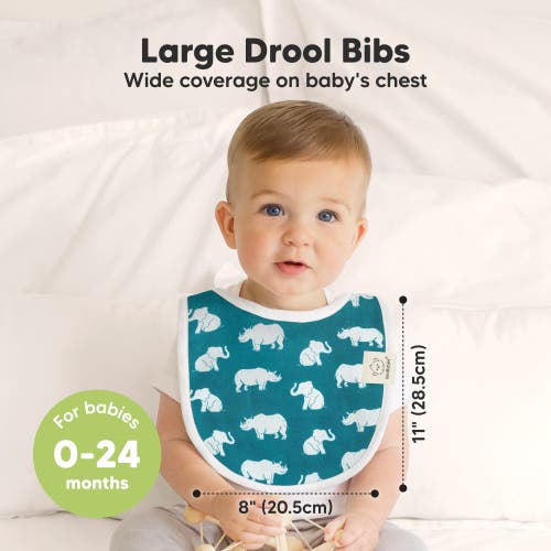 Shop Keababies 8-pack Baby Drool Bibs In Wildscape