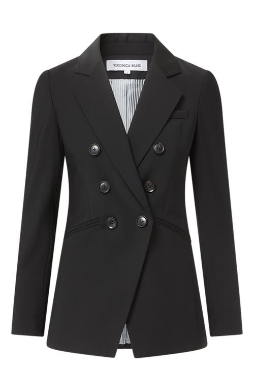 Shop Veronica Beard Elle Wool Blend Dickey Jacket In Black