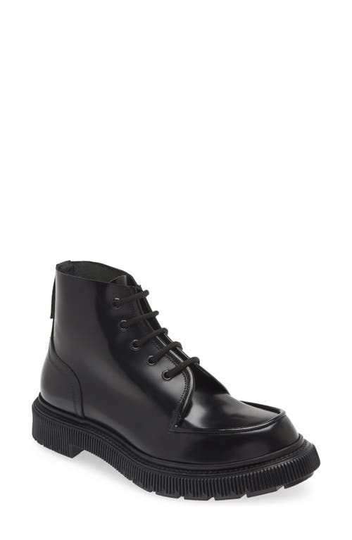 Adieu Creeper Sole Lace-Up Boot Black at Nordstrom,