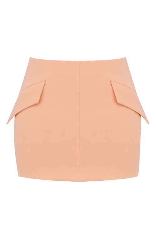 House Of Cb Collin Pocket Miniskirt In Peach Nectar
