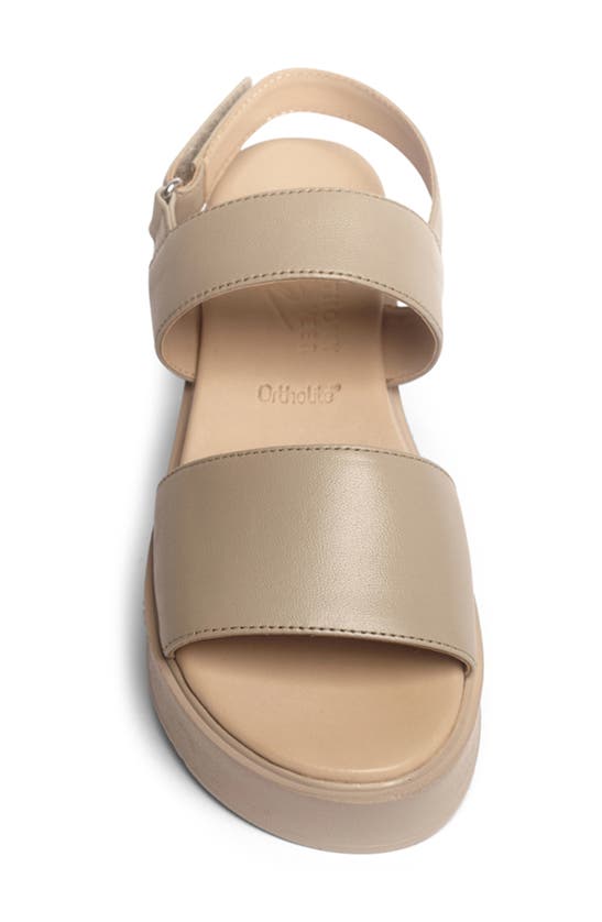Anthony Veer Maja Slingback Platform Sandal In Taupe