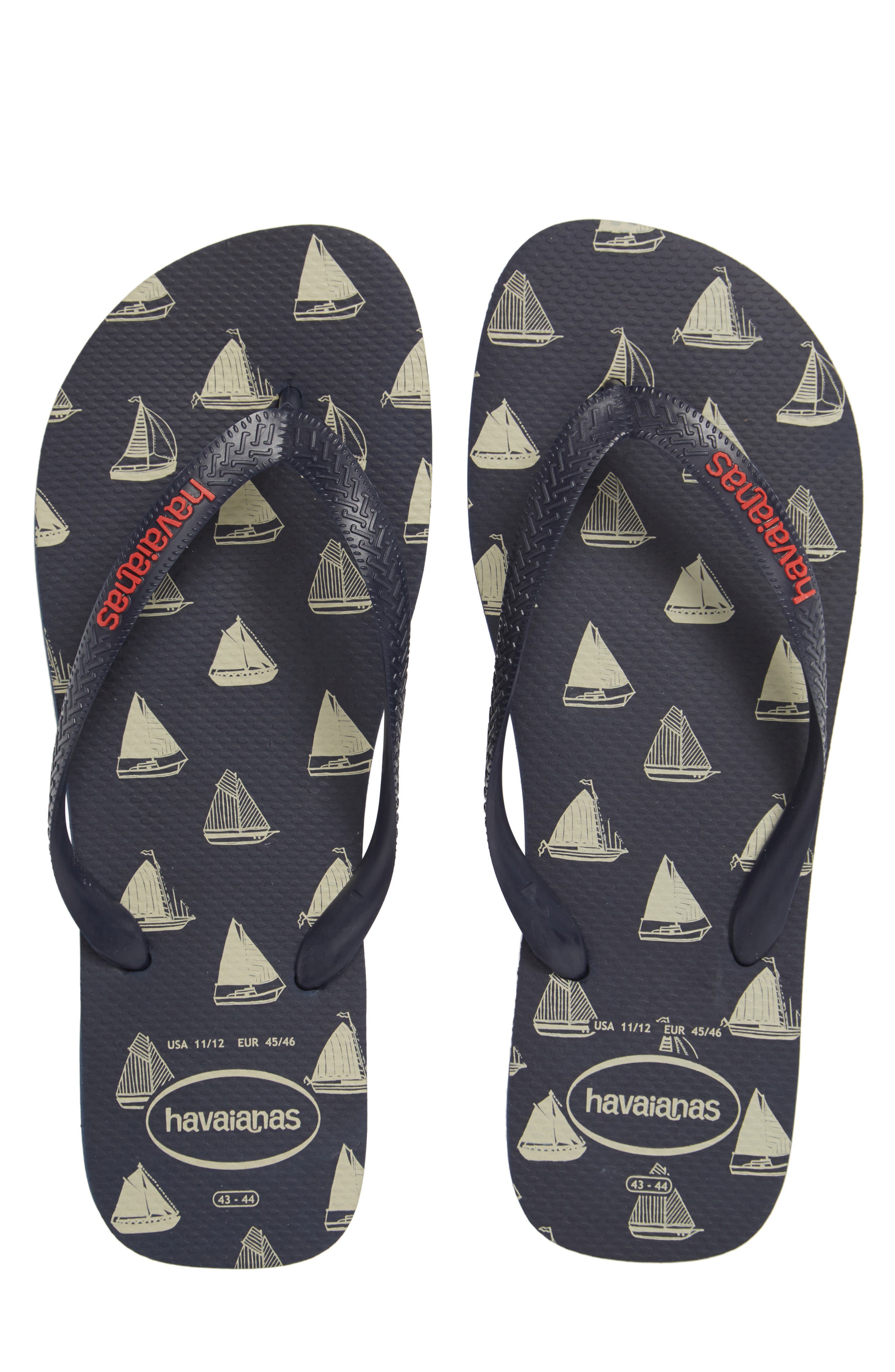 nautical flip flops