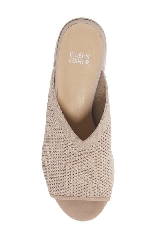Shop Eileen Fisher Fave Block Heel Slide Sandal In Light Pink Knit