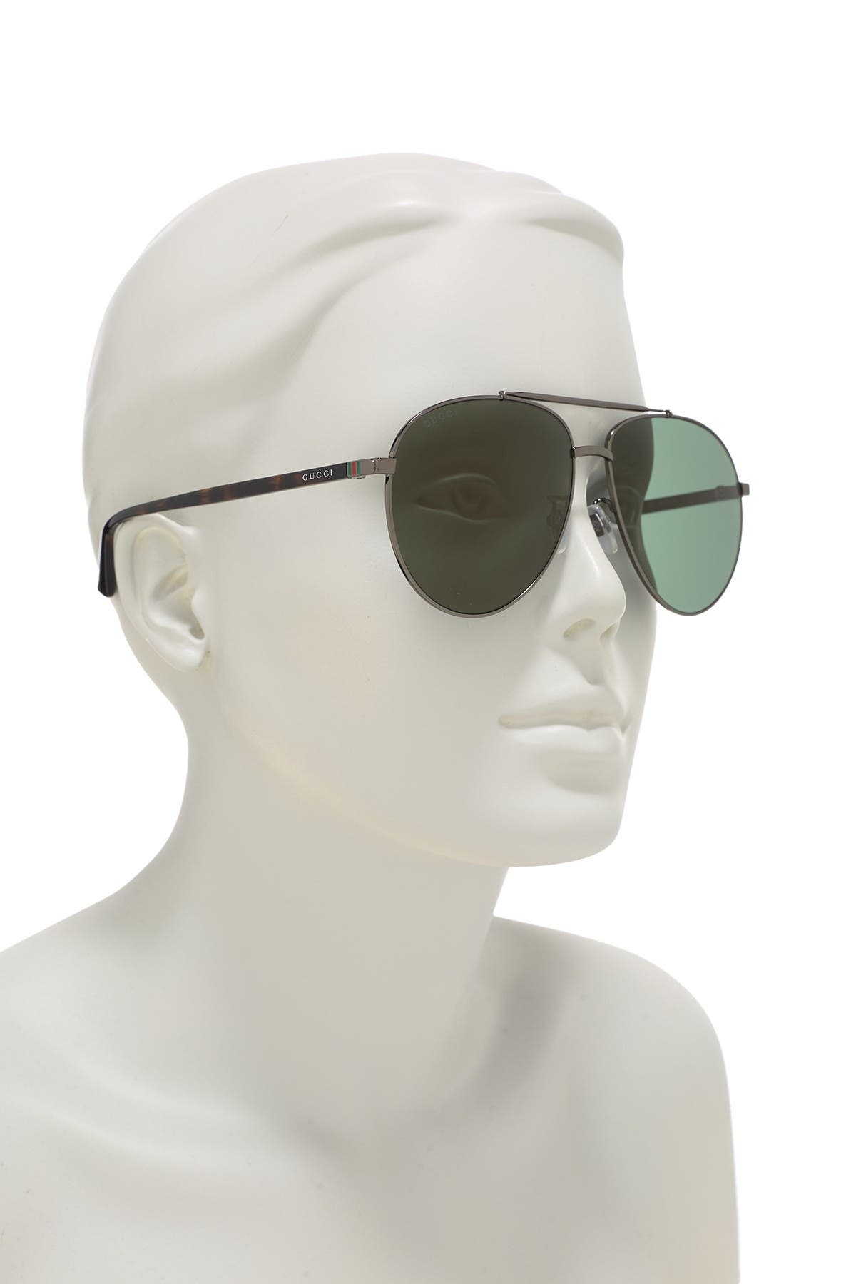 gucci 61mm aviator sunglasses