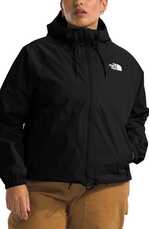 The North Face Antora Water Repellent Hooded Jacket Black at Nordstrom,