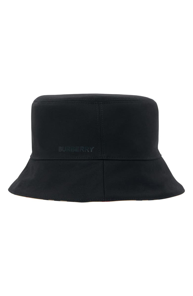 Burberry Icon Stripe Logo Reversible Bucket Hat | Nordstrom