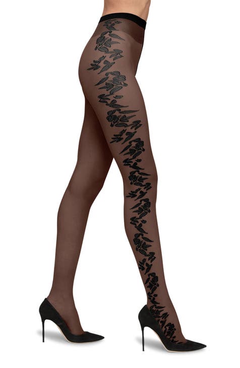 Wolford Pattern Tights Soft Pewter