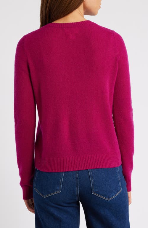 Caslonr Caslon(r) Cashmere Crewneck Sweater In Pink Plumier
