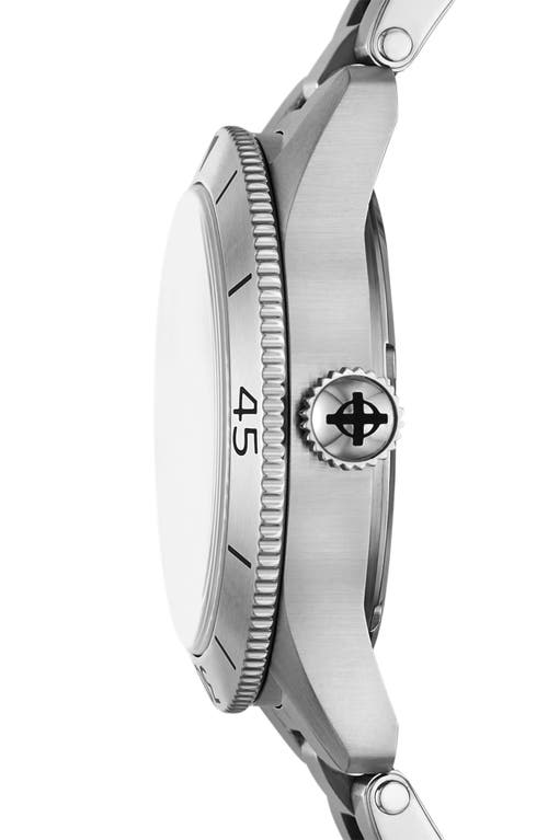 Shop Zodiac Ref. 691 Manual Wind Stainless Steel Bracelet Watch, 36mm In Silver