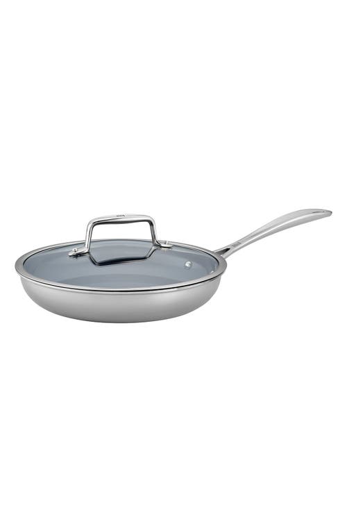 Shop Zwilling Clad Cfx 9.5-inch Nonstick Fry Pan With Lid In Stainless Steel