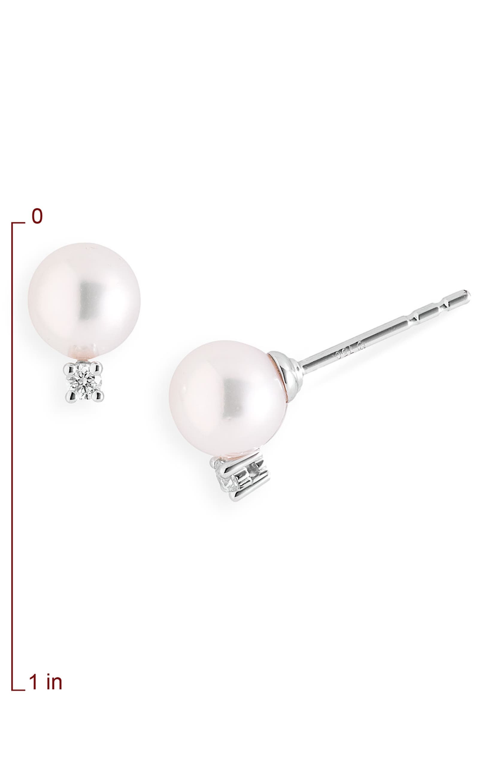 Akoya Pearl Diamond Stud Earrings Akoya Pearl Diamond Stud Earrings